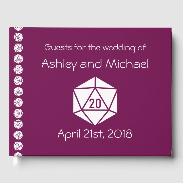 Tabletop Chic no Livro de Convidados de Vinho (Frente)