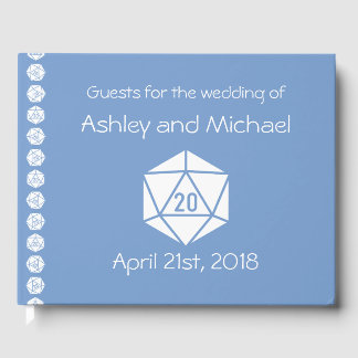 Tabletop Chic no Livro de Convidados Periwinkle