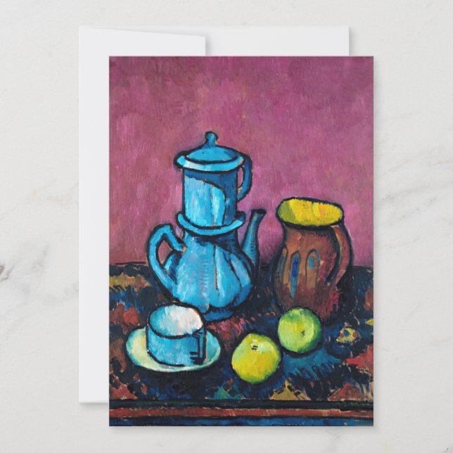 Tableware e Maçãs de Café | Alexander Kanoldt (Frente)