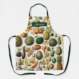 Tablier personnalisé avec un motif fruits et légum