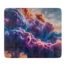 Arte de Nebulosa Espacial Abstrata - Colorida e Có