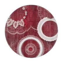 Arte floral em vermelho escuro com IA