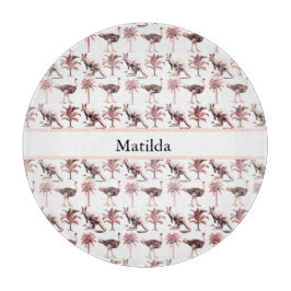 Tabua De Cortar avestruzes e cangurus, personalizáveis