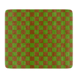 Tabua De Cortar Caramel apple checkered board pattern