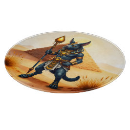 Tabua De Cortar Cartoon Anubis - Deus Egípcio do Pós-Vida