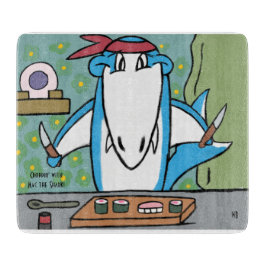 Tabua De Cortar Choppin' With Mac the Shark