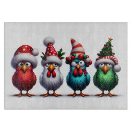 Tabua De Cortar CHRISTMAS BIRDS Cutting Board