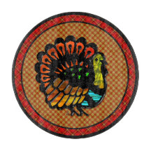 Conselho de Charcuterie Xadrez Cozy Country Turkey