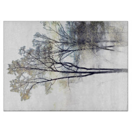 Tabua De Cortar Conselho de Corte de Vidro da Floresta Wintry