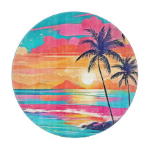 Cor tropical Brilho Design sunset