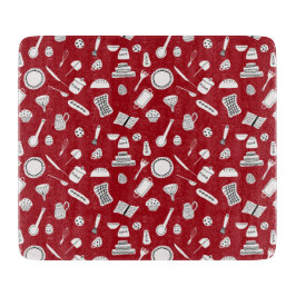 Tabua De Cortar Cozinha Vermelha Retroativa