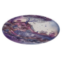 Crie sua própria paisagem de fantasia roxa