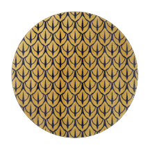 Escamas de Dragão Art Deco - Escamas Azuis e Doura