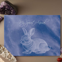 Espírito Animal Bunny Blue Glass Conselho