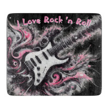 Eu Adoro Rock N Roll Pintura Elétrica De Violão