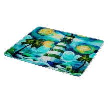 Farol Tropical & Palm Trees Impressionistas