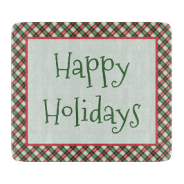 Tabua De Cortar Feliz Feriado - País da Xadrez