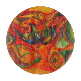 Tabua De Cortar Flor de tinta