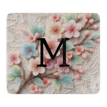 Florença de colar floral cor-de-rosa monograma