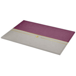 Tabua De Cortar Fuchsia e Taupe Haven
