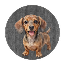 Tabua De Cortar Happy Dachshund Puppy