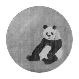 Tabua De Cortar Hi, Panda! Round Cutting Board