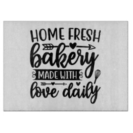 Tabua De Cortar Home Fresh Bakery Feito diariamente