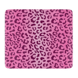 Tabua De Cortar Impressão Leopardo Rosa-na moda