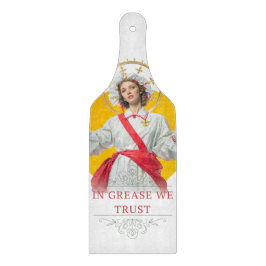 Tabua De Cortar In Grease We Trust. Saint of the Kitchen 