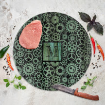 Monograma de Lágrimas de Bronze Steampunk Verdigri