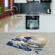 Nome personalizado azul do marinho de onda do exce