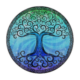 Tabua De Cortar O conselho de corte de vidro - 'árvore celta de