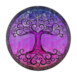 Tabua De Cortar O conselho de corte de vidro - 'árvore celta de