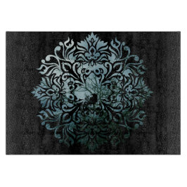 Tabua De Cortar O conselho de corte de vidro - 'Raven de assento