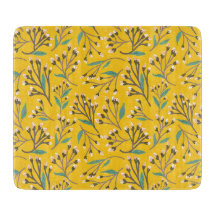 Padrão botânico de corte de cor azul em estilo ret