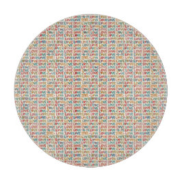 Tabua De Cortar Padrão de Amor 