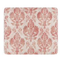 Padrão Floral Vintage em Aquarela Rosa Damask