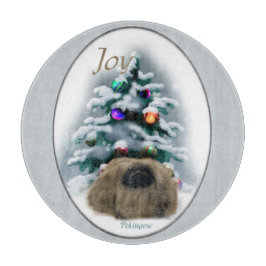 Tábua De Cortar Pekingese Christmas