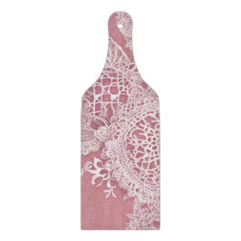 Tabua De Cortar Pink me in Lace AI art