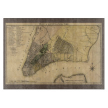 Plano Vintage Nova Iorque, 1789, Restaurado