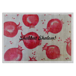 Tabua De Cortar Pomegranate Shabbat Challah Board