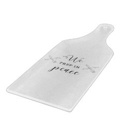 Tabua De Cortar Preparamo-Nos Para Cortar O Conselho Da Paz