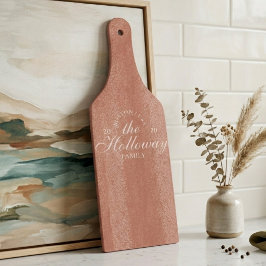 Tabua De Cortar Presente de host de Sobrenome Elegante personaliza