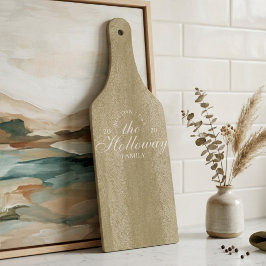 Tabua De Cortar Presente de host de Sobrenome Elegante personaliza