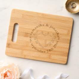 Tábua De Cortar Presente Elegante Mandala Heart