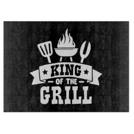 Tabua De Cortar Rei Da Grelha