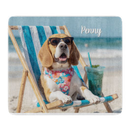 Tabua De Cortar Relaxing Beagle Personalized