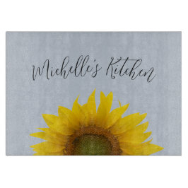 Tabua De Cortar Rústico Monograma Floral