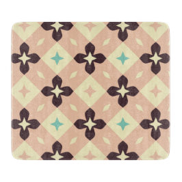 Tabua De Cortar Seamless geometric floral  pattern