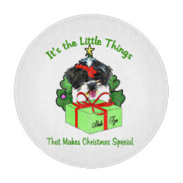 Tabua De Cortar Shih Tzu Christmas